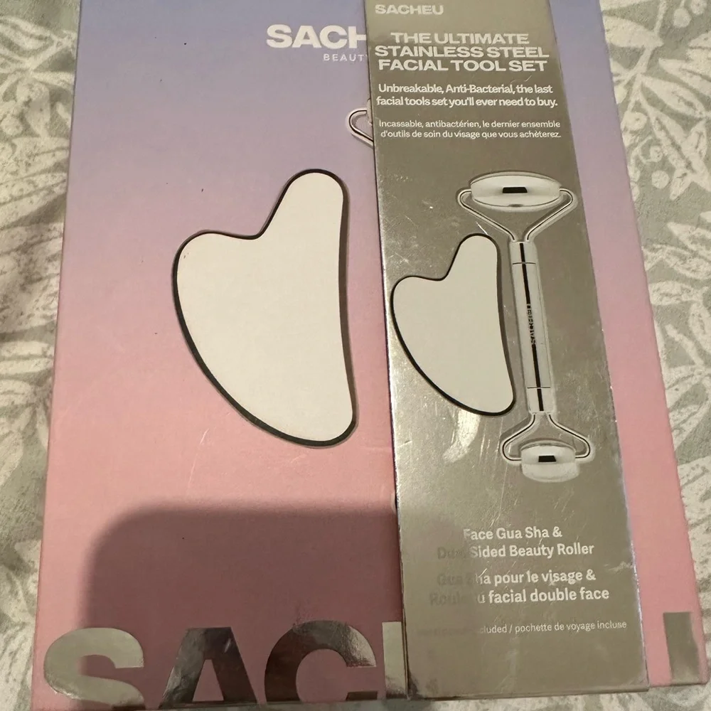 NEW! SACHEU GUA SHA STAINLESS STEEL SET